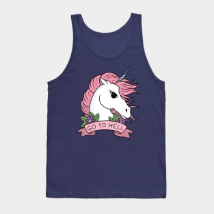 Go to Hell - Unicorn Tank Top